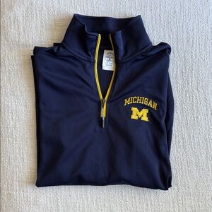 Rivalry Threads Navy and Yellow Michigan Sweatshirt